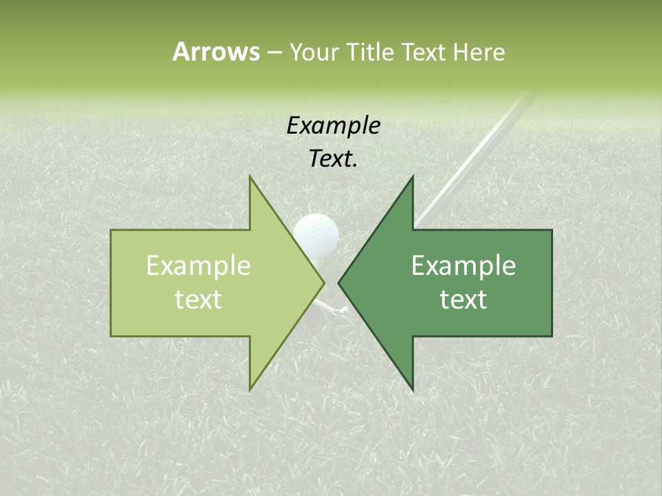 Golfer Tiger Woods Golfing PowerPoint Template