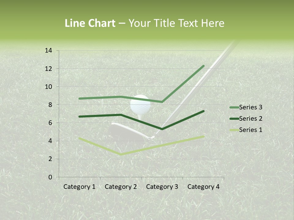 Golfer Tiger Woods Golfing PowerPoint Template