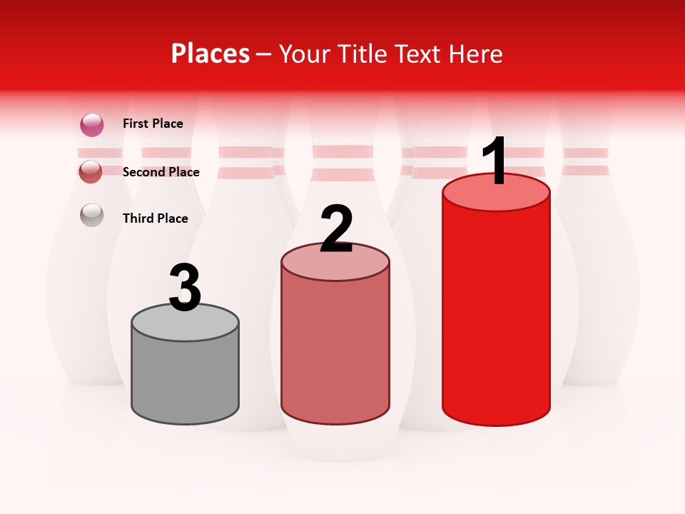 Pin Competitive Bowling PowerPoint Template