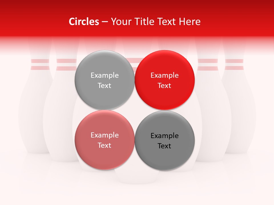 Pin Competitive Bowling PowerPoint Template