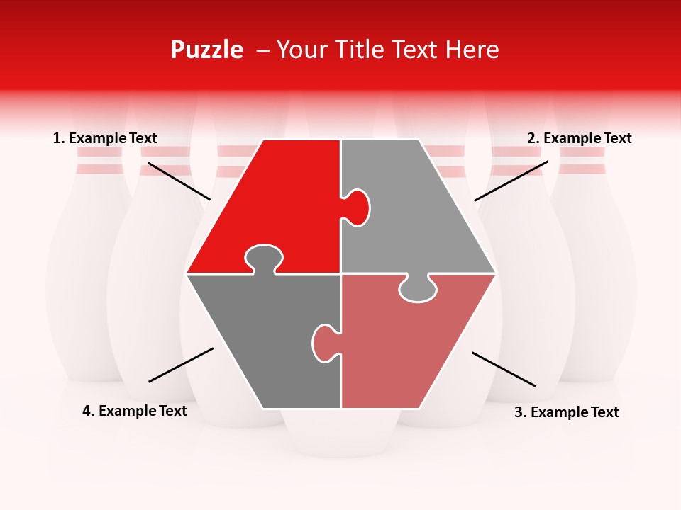 Pin Competitive Bowling PowerPoint Template