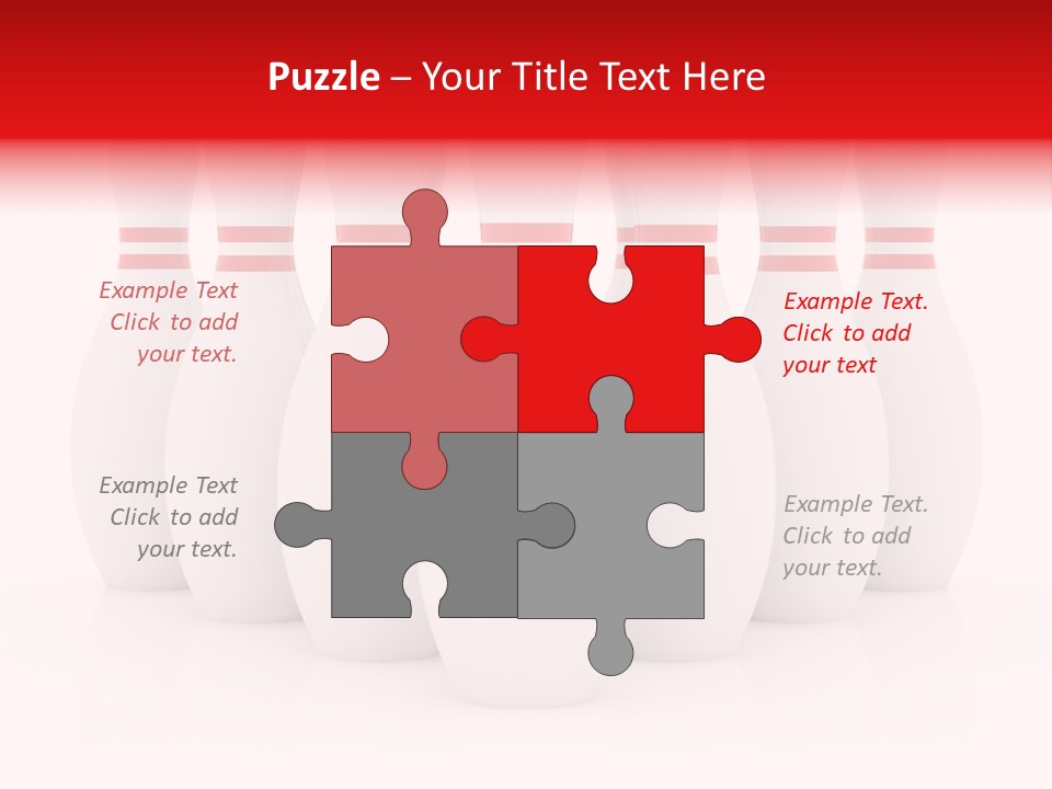 Pin Competitive Bowling PowerPoint Template