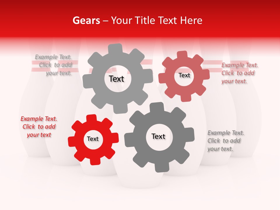 Pin Competitive Bowling PowerPoint Template