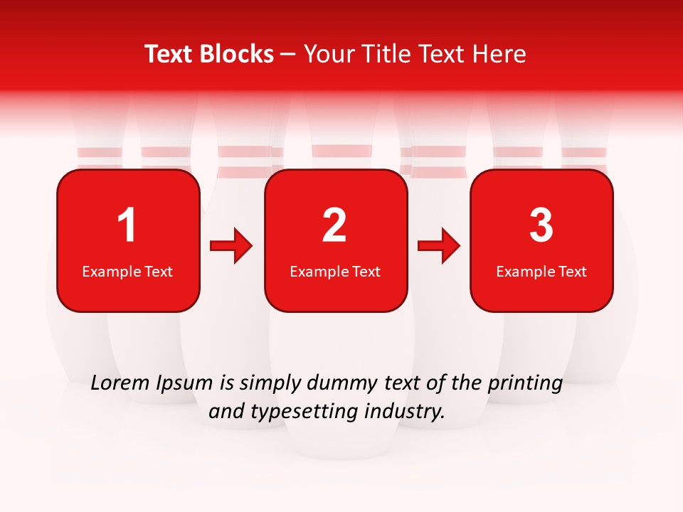 Pin Competitive Bowling PowerPoint Template