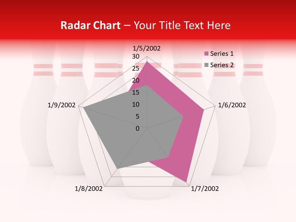 Pin Competitive Bowling PowerPoint Template