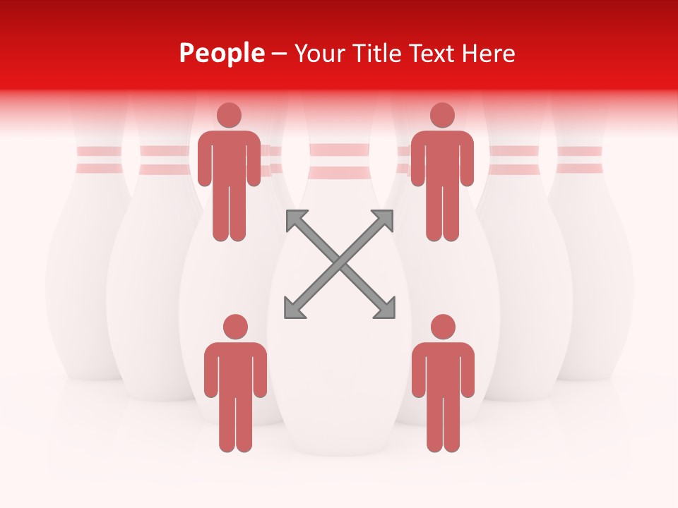 Pin Competitive Bowling PowerPoint Template