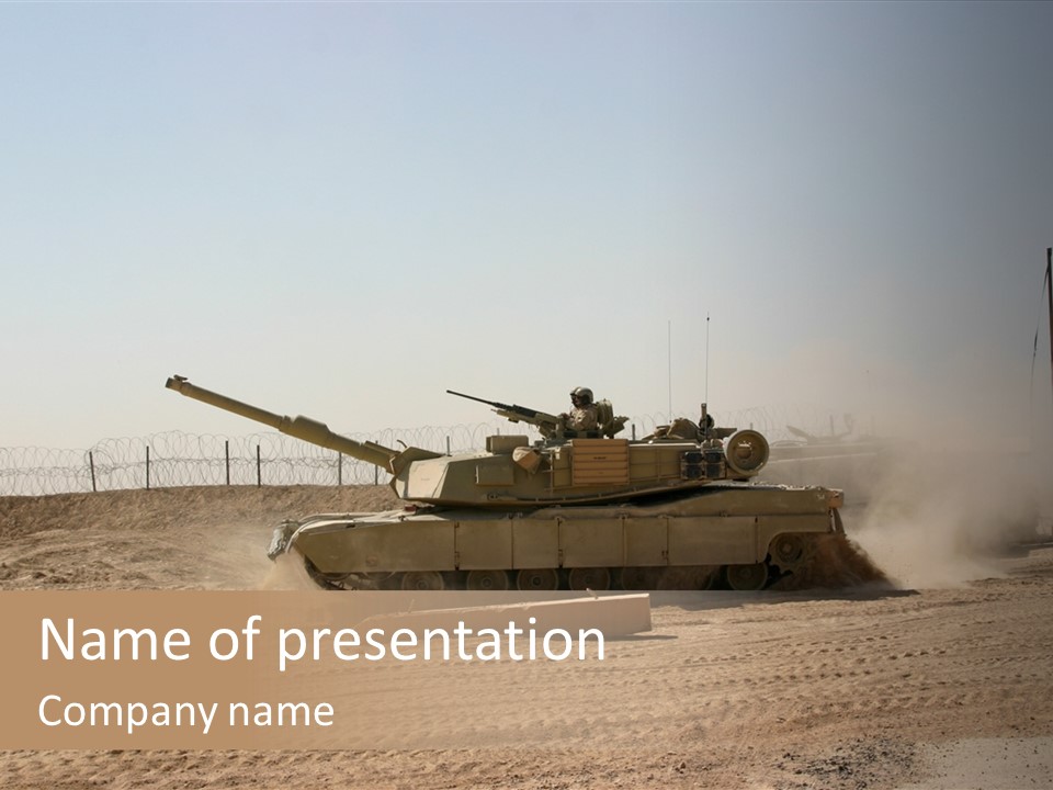 War Army Patrol PowerPoint Template