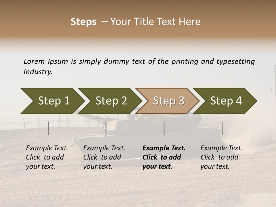War Army Patrol PowerPoint Template