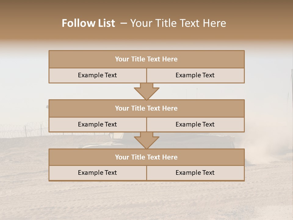 War Army Patrol PowerPoint Template