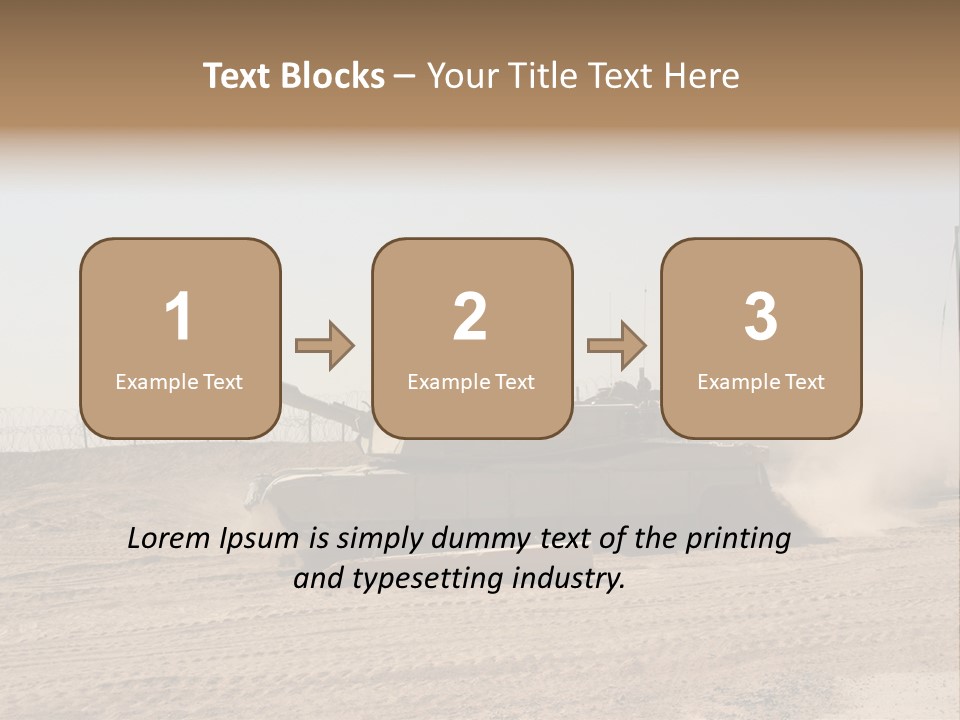 War Army Patrol PowerPoint Template