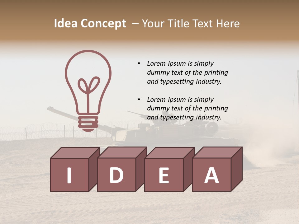 War Army Patrol PowerPoint Template