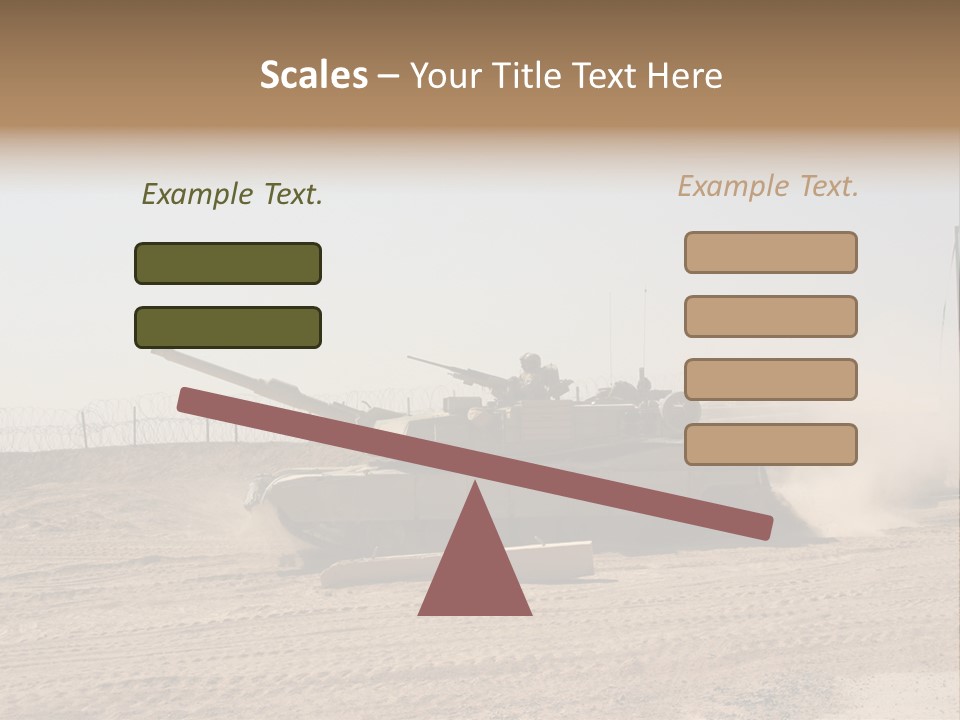 War Army Patrol PowerPoint Template