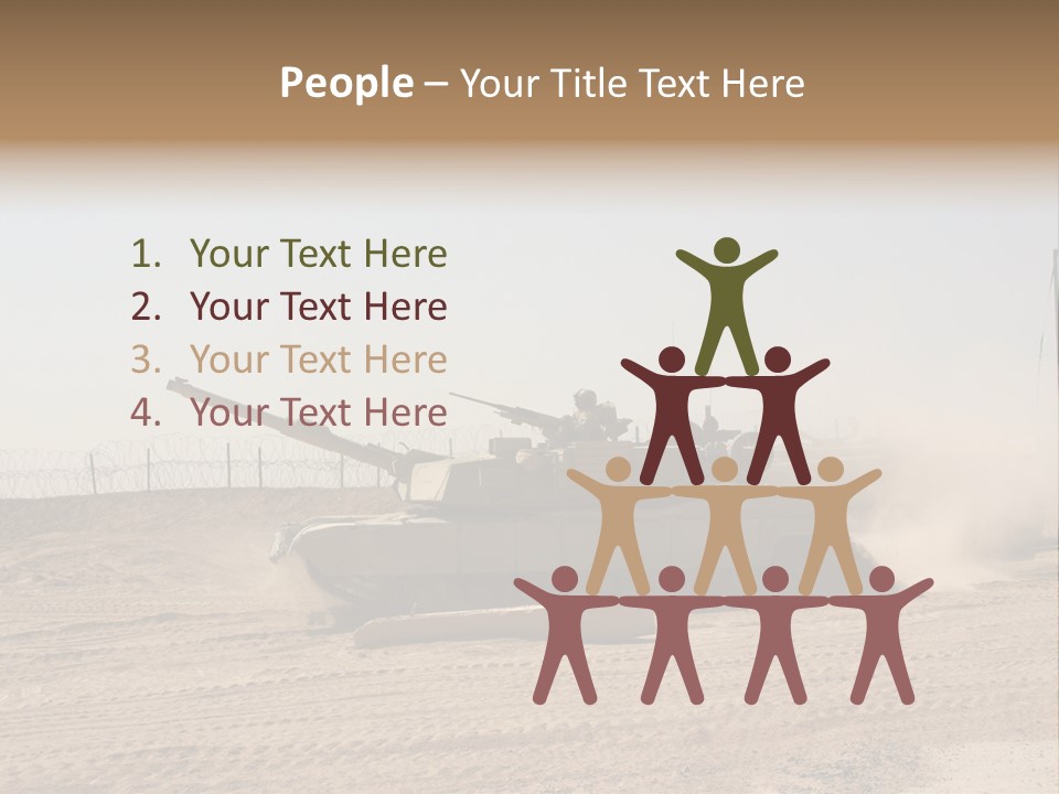 War Army Patrol PowerPoint Template