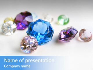 Treasure Stone Precious Stones PowerPoint Template