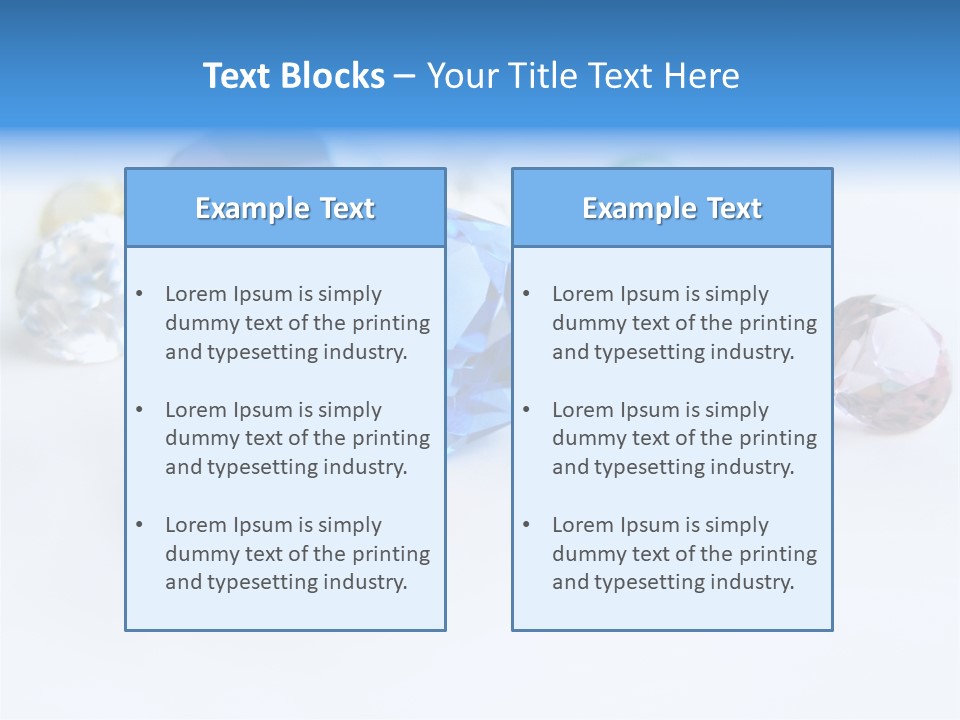 Treasure Stone Precious Stones PowerPoint Template