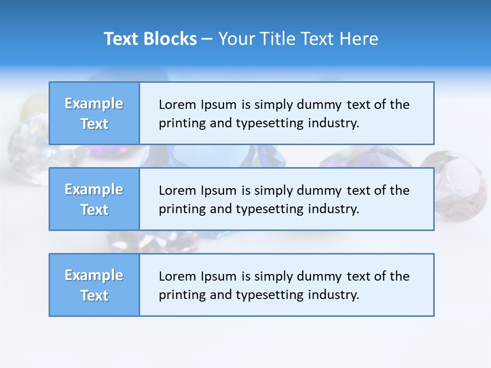 Treasure Stone Precious Stones PowerPoint Template