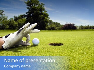 Hole Man Association PowerPoint Template