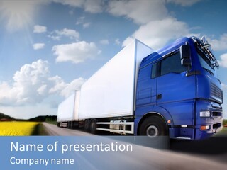 Diesel Deadline Good PowerPoint Template