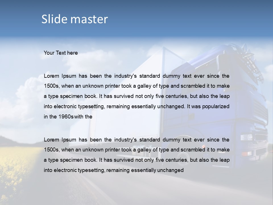 Diesel Deadline Good PowerPoint Template