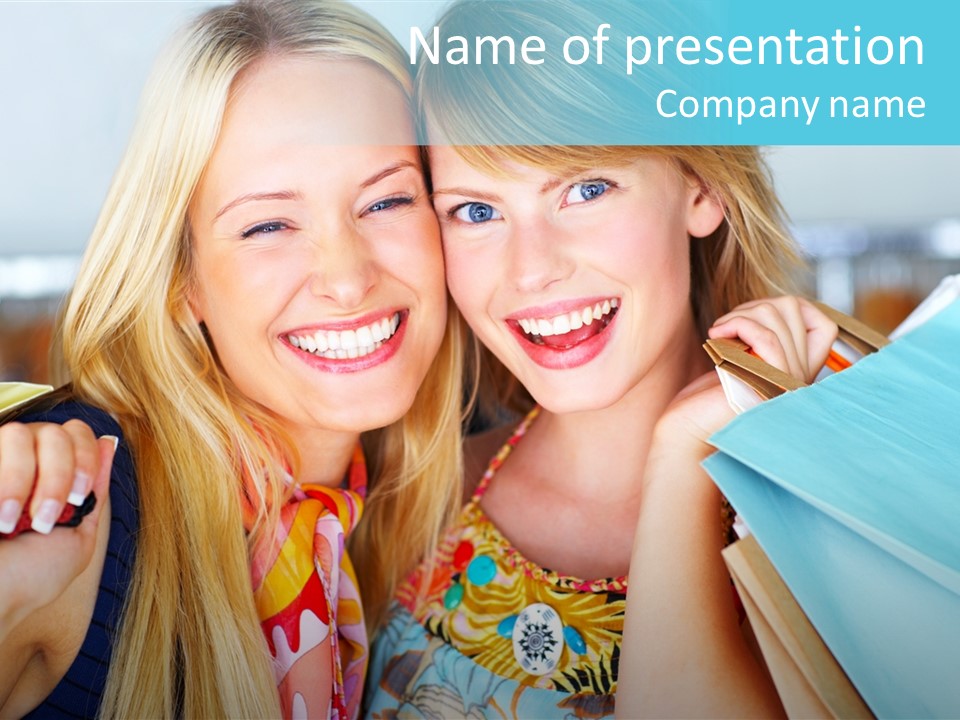 Happiness Store Holding PowerPoint Template