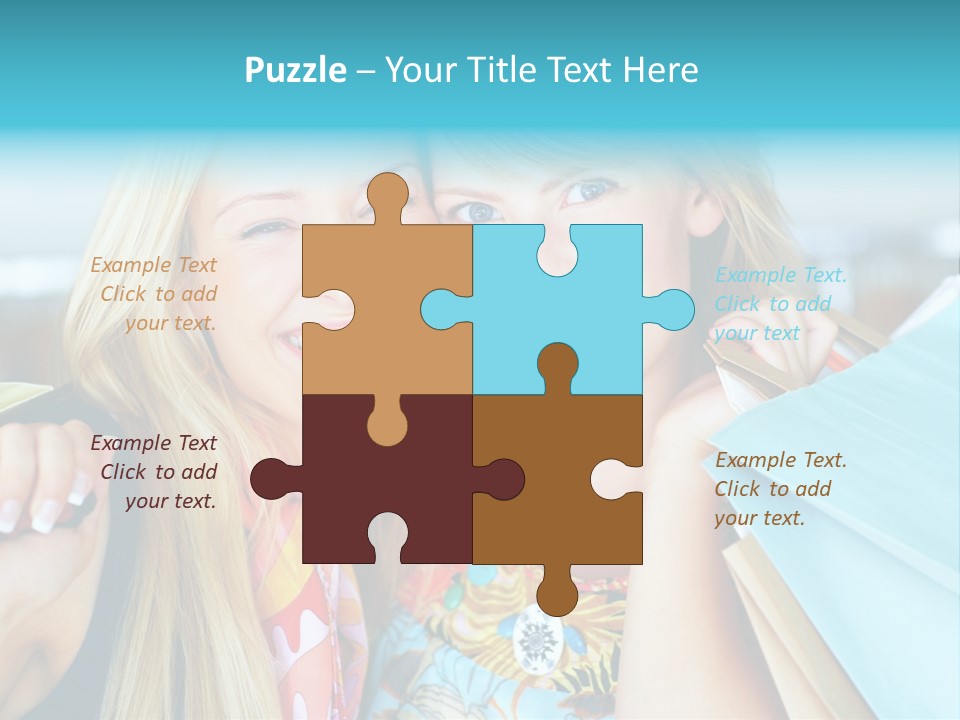 Happiness Store Holding PowerPoint Template