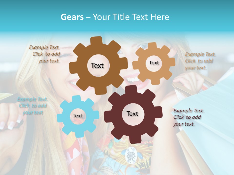 Happiness Store Holding PowerPoint Template