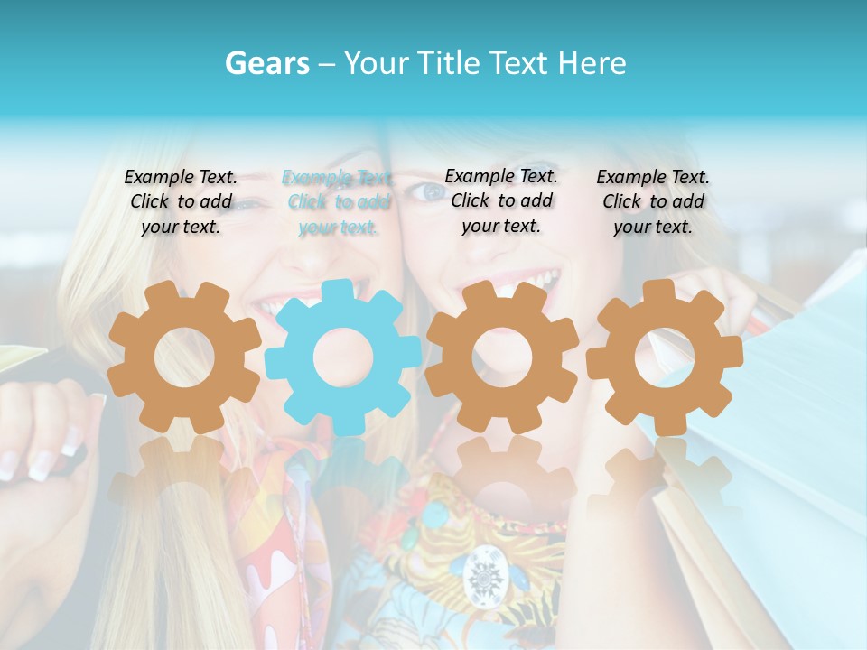 Happiness Store Holding PowerPoint Template