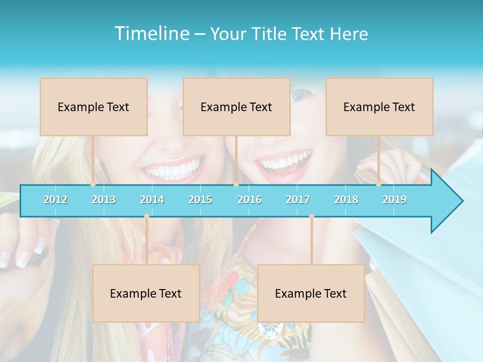Happiness Store Holding PowerPoint Template