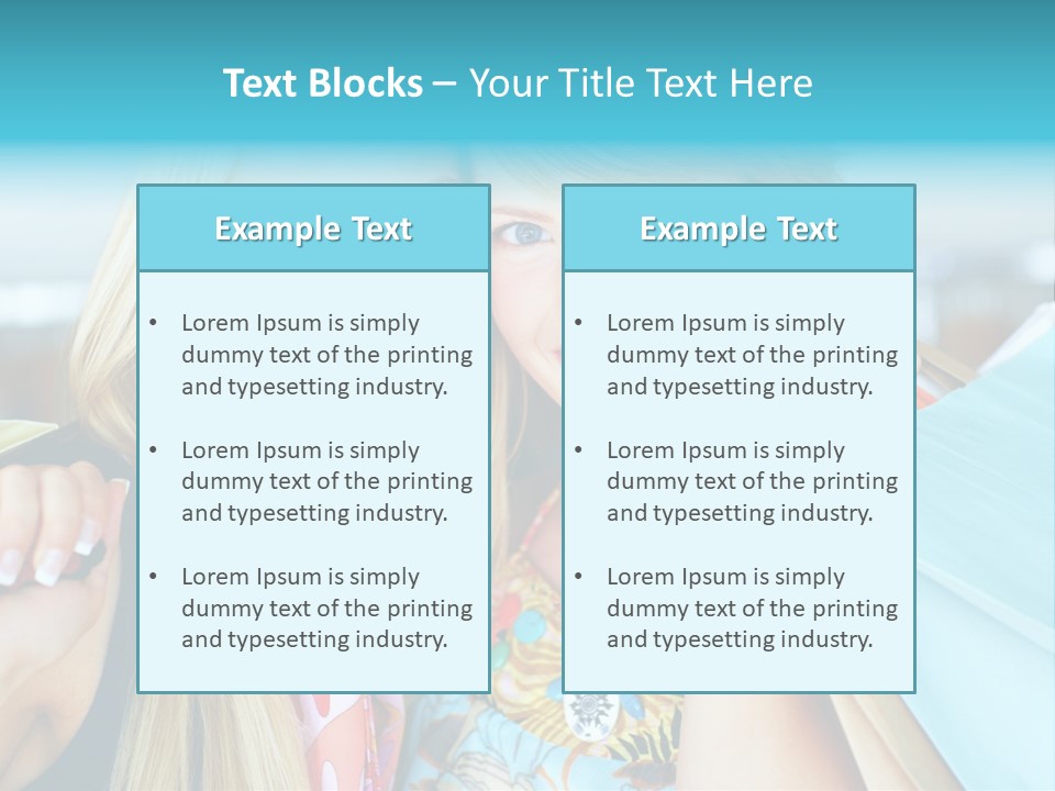 Happiness Store Holding PowerPoint Template
