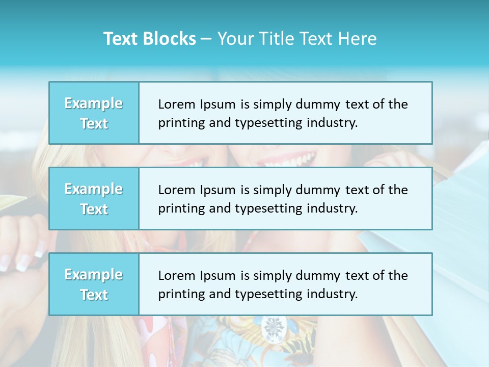 Happiness Store Holding PowerPoint Template