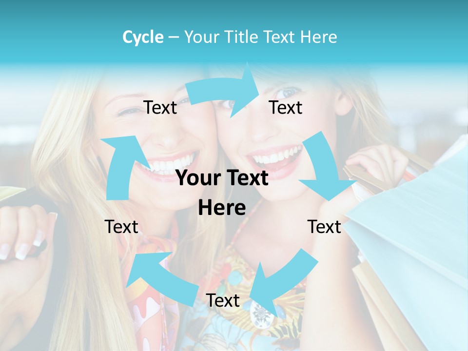 Happiness Store Holding PowerPoint Template