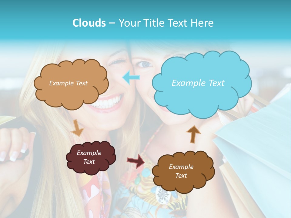 Happiness Store Holding PowerPoint Template