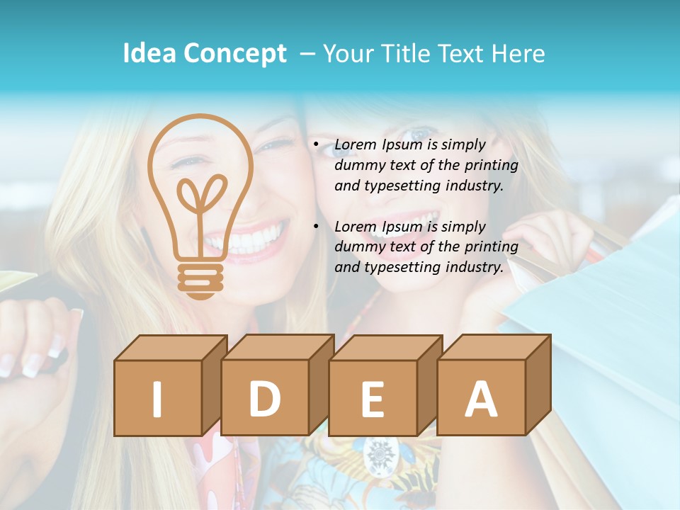 Happiness Store Holding PowerPoint Template