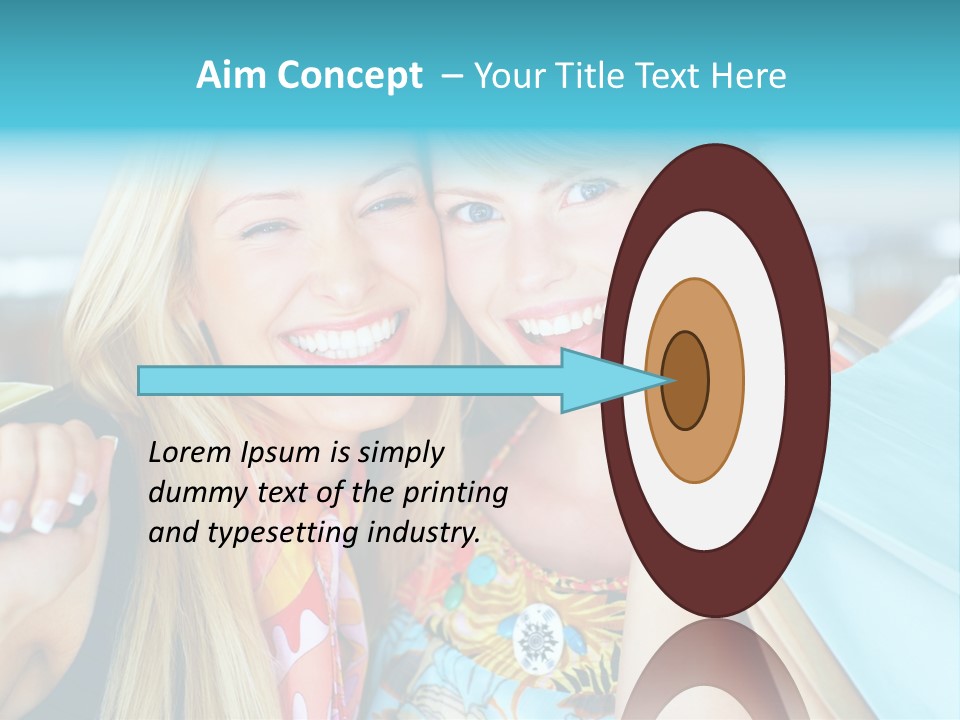 Happiness Store Holding PowerPoint Template