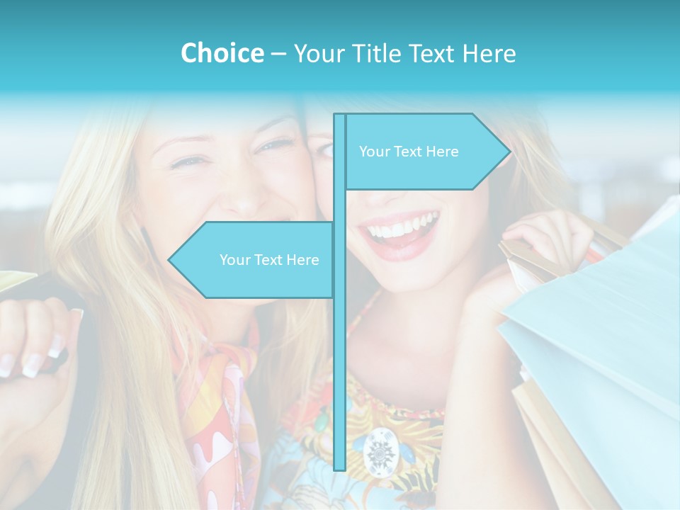 Happiness Store Holding PowerPoint Template