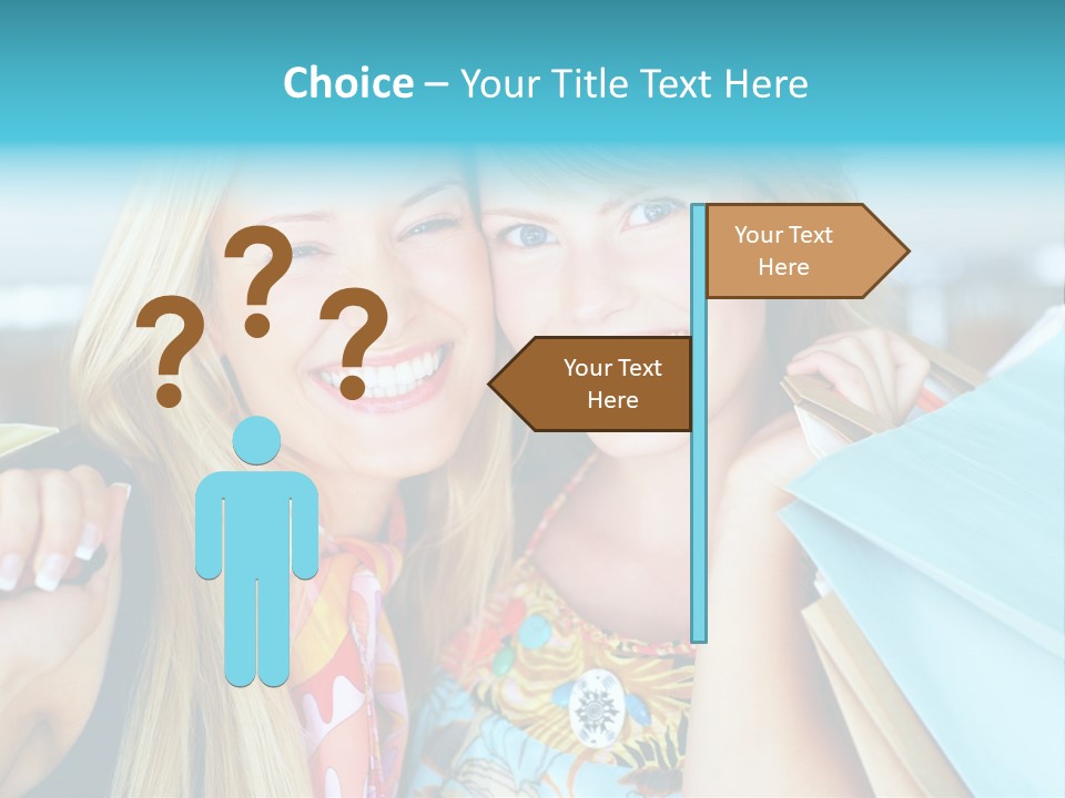 Happiness Store Holding PowerPoint Template