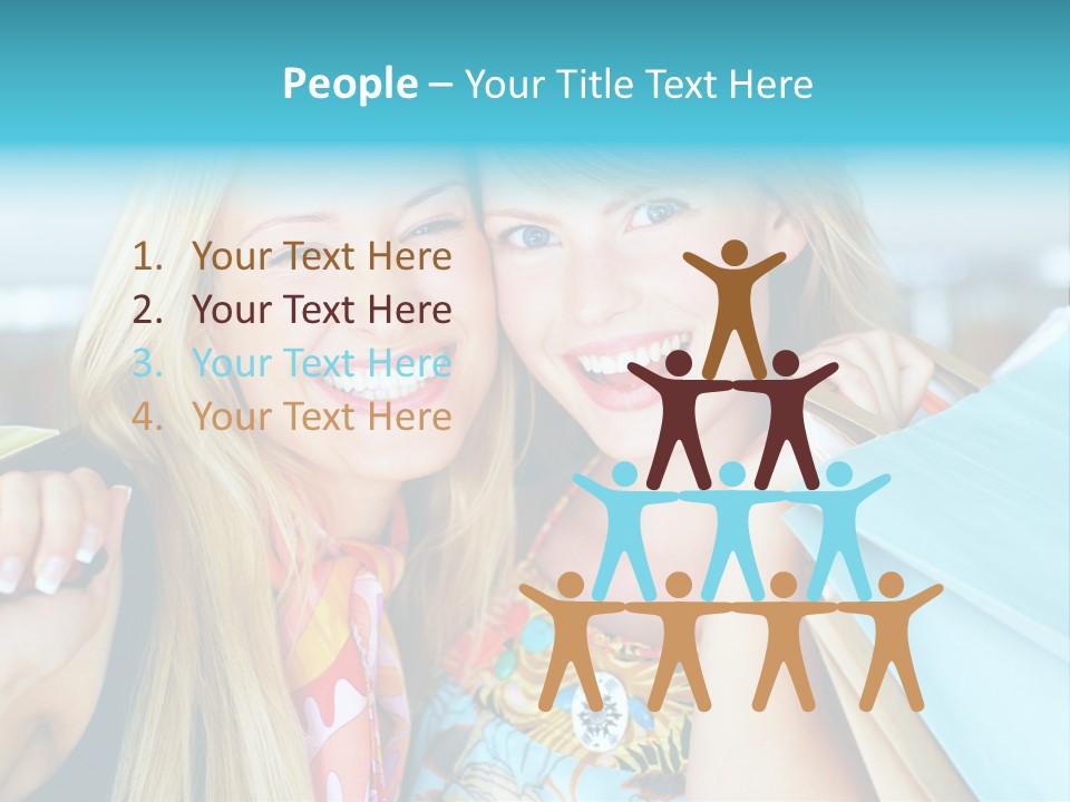 Happiness Store Holding PowerPoint Template