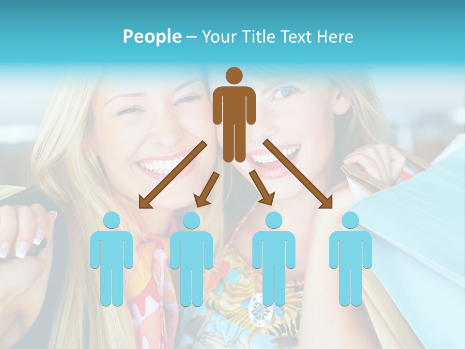 Happiness Store Holding PowerPoint Template