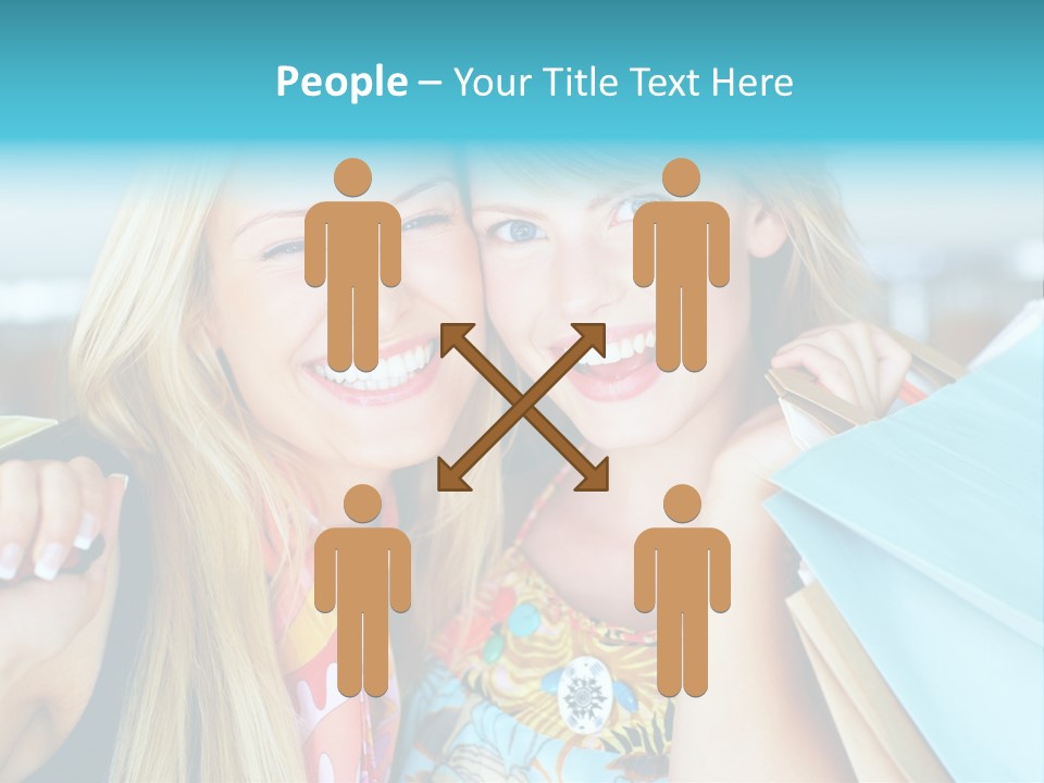 Happiness Store Holding PowerPoint Template