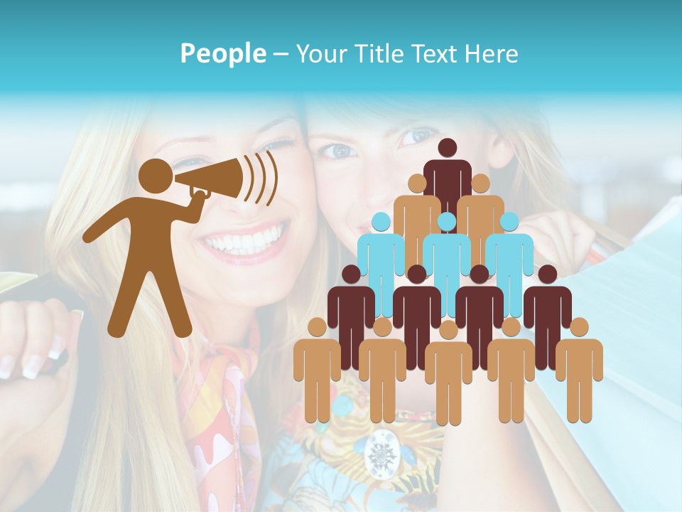 Happiness Store Holding PowerPoint Template