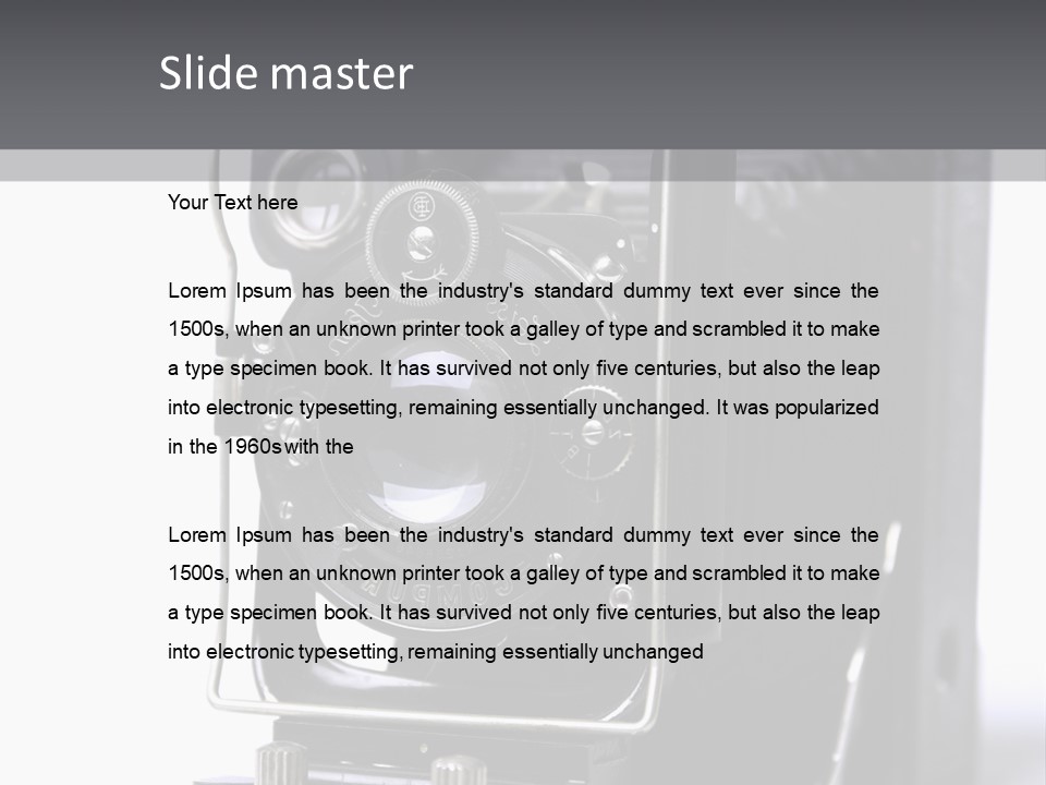 Photograph Black Photo PowerPoint Template