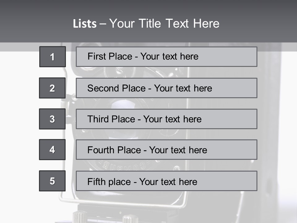 Photograph Black Photo PowerPoint Template