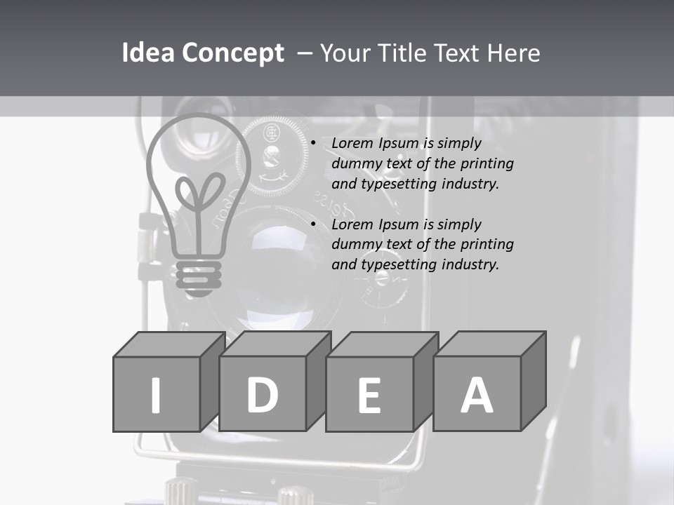 Photograph Black Photo PowerPoint Template