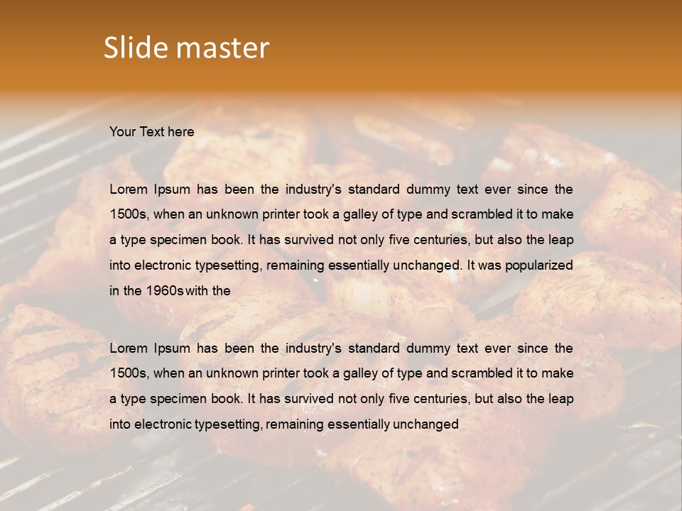 Food Turkey Meat PowerPoint Template