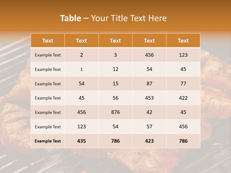 Food Turkey Meat PowerPoint Template