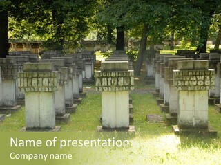 Angel Fall Churchyard PowerPoint Template