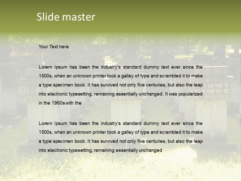 Angel Fall Churchyard PowerPoint Template