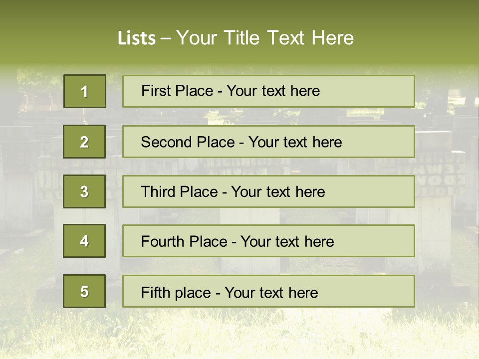 Angel Fall Churchyard PowerPoint Template