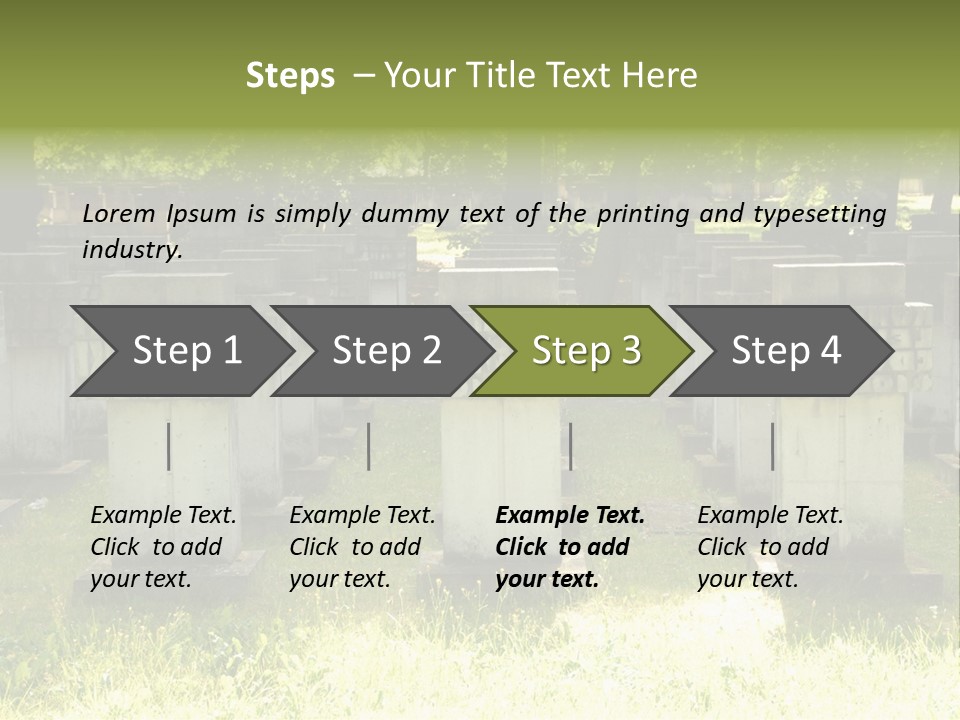 Angel Fall Churchyard PowerPoint Template