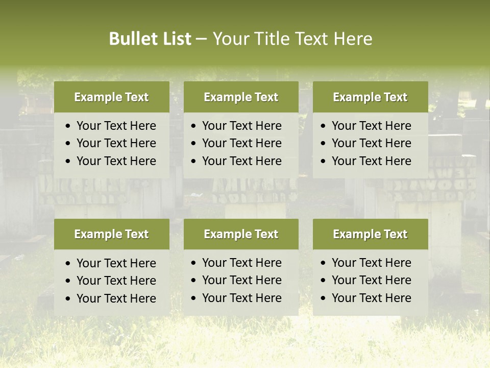 Angel Fall Churchyard PowerPoint Template